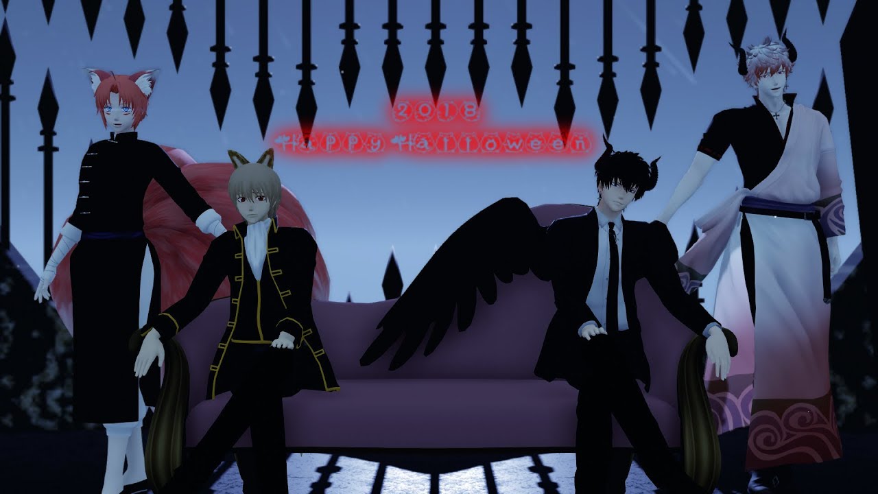 【銀魂MMD】2018「Happy Halloween」《坂田銀時、沖田總悟、神威、土方十四郎》