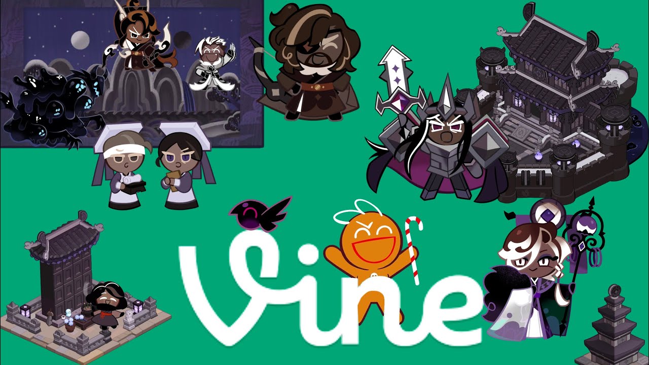 Cookie Run Kingdom characters as vines | + bonus!! | Dark Cacao Kingdom edition!