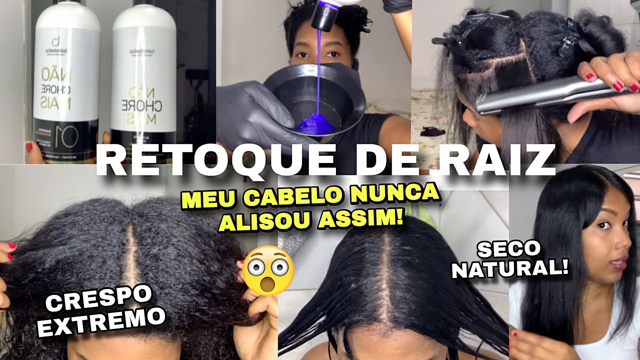 RETOQUE DE RAIZ CRESPA - Progressiva Não Chore Mais Borabella