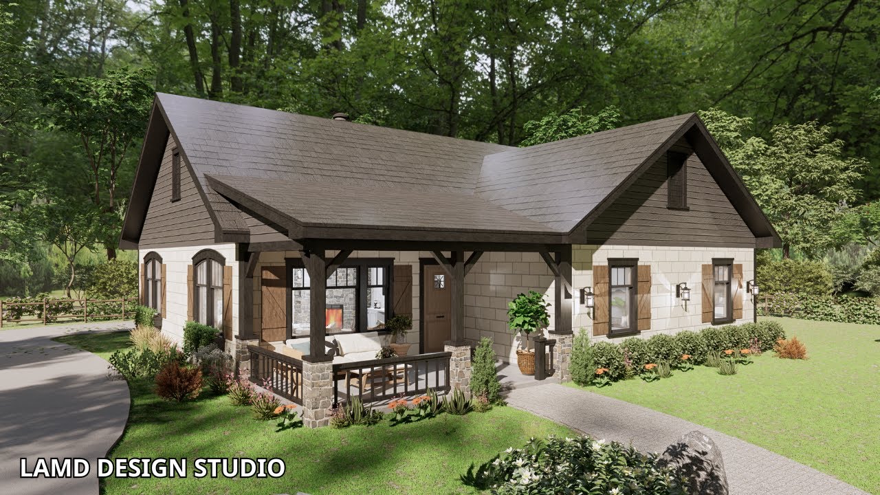 40'x40' (12.4x12.4M) Peaceful Country House In The Forest | 3 Bedrooms | Wonderful & Charming