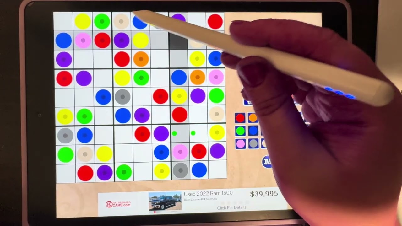 ASMR iPad Sodoku Game Playing