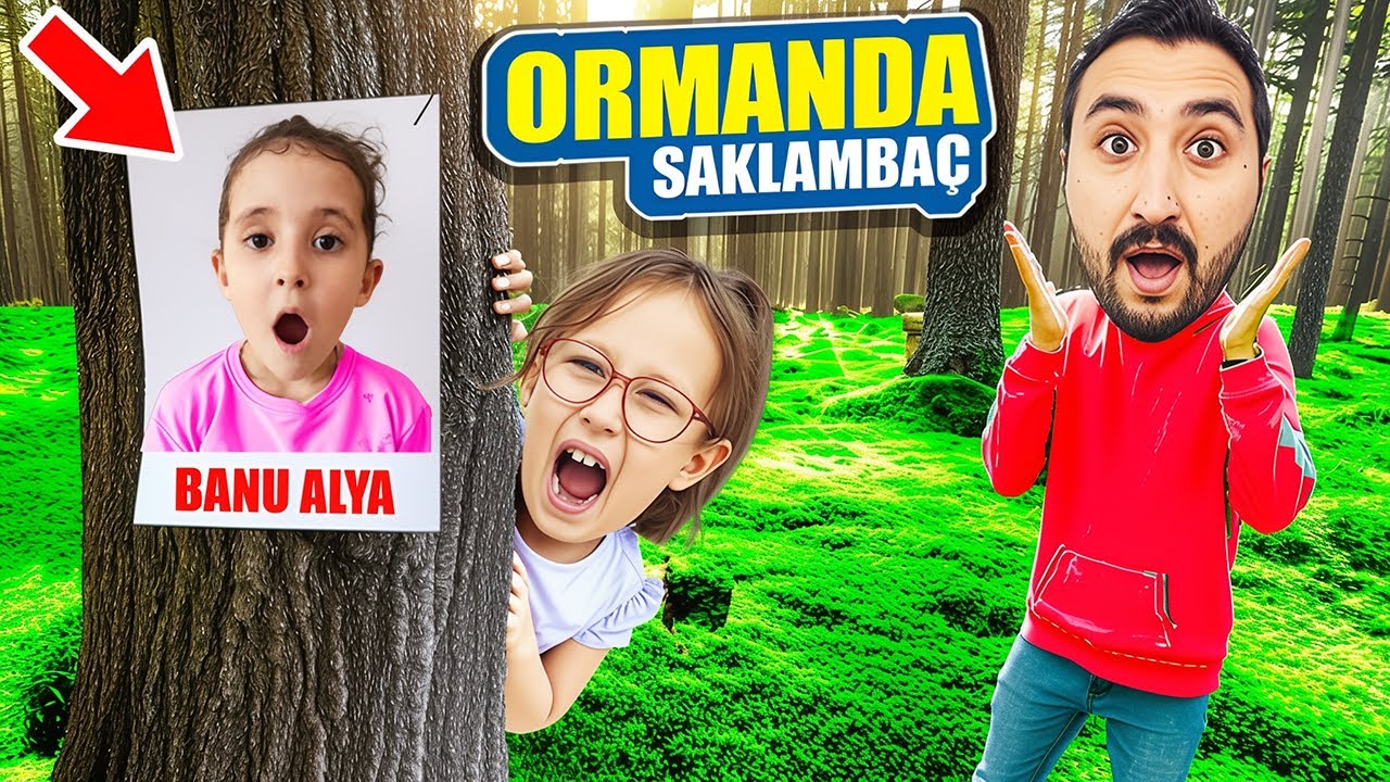 DEV ORMANDA PİKNİK YAPTIK !! SAKLAMBAÇ OYNADIK !! BAHAR BANU ALYA GÖKHAN !!