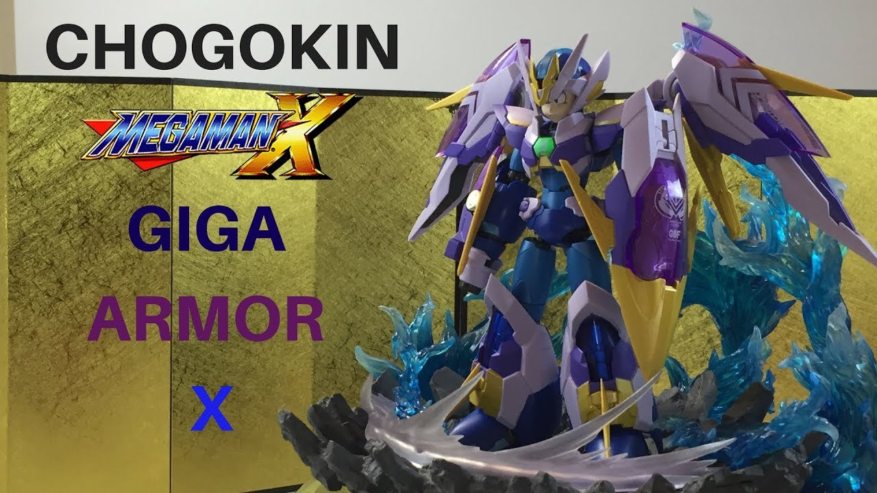 Bandai Tamashii Nations Chogokin - Mega Man X: GIGA ARMOR X Action Figure review & UNboxing