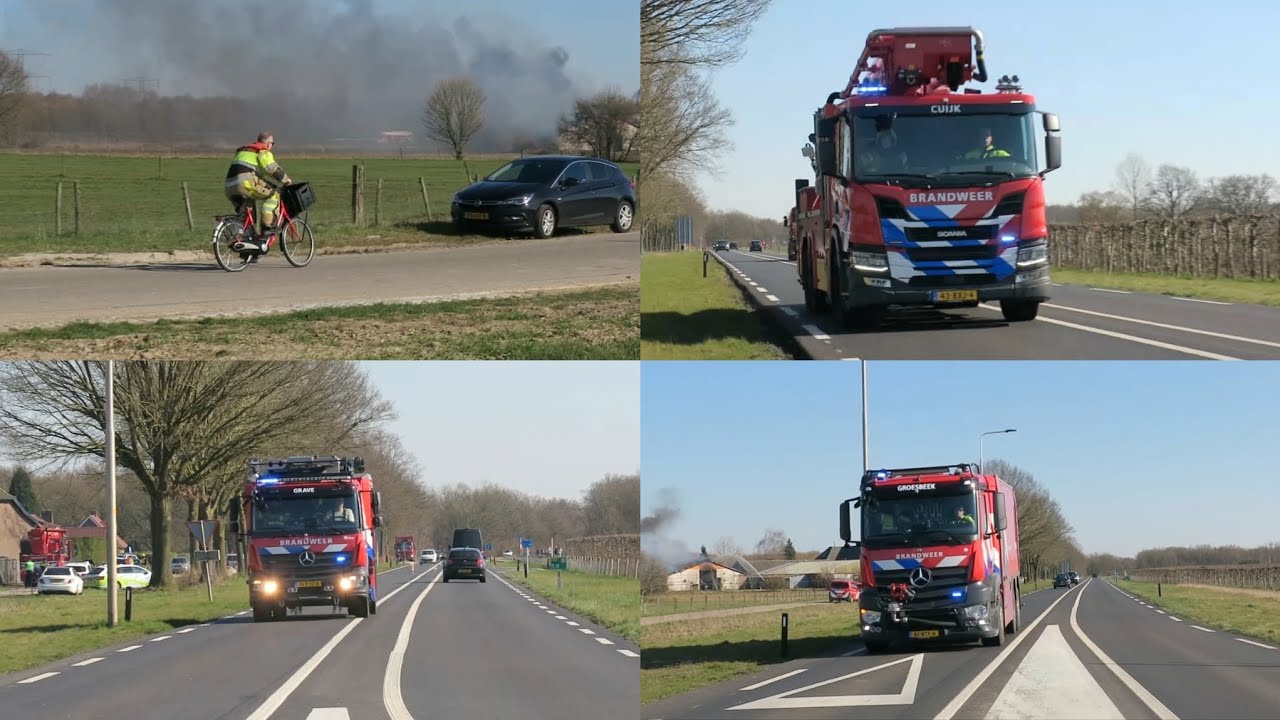 [PRIMEUR] veel diverse eenheden met spoed naar een zeer grote brand in Balgoij