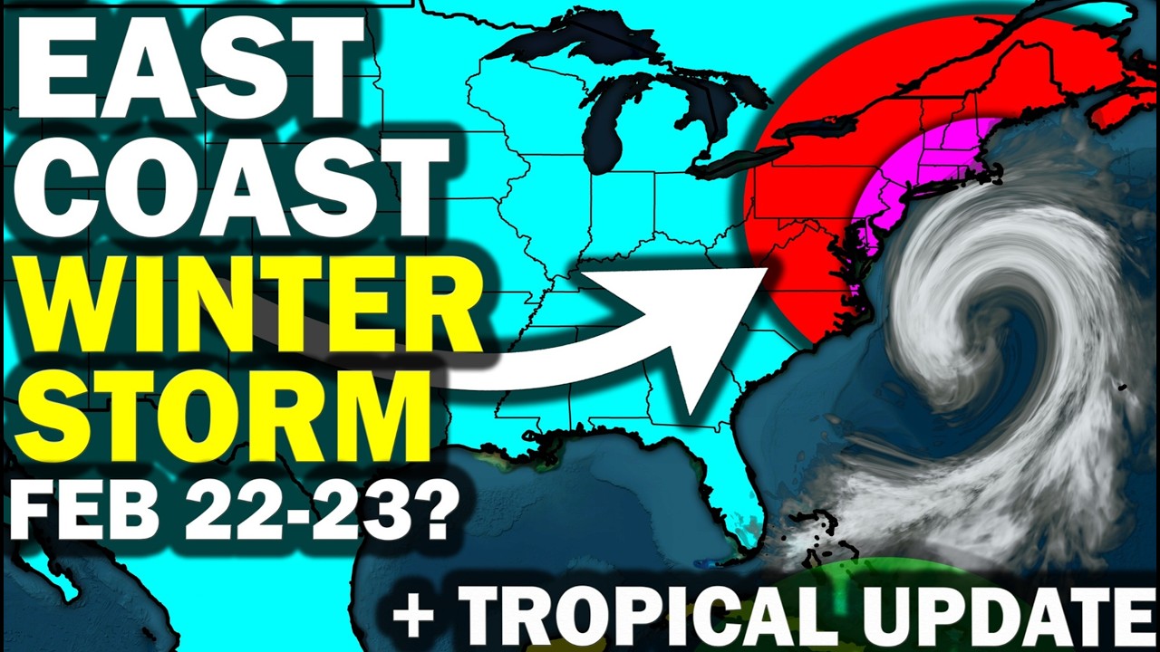 Major Snowstorm East Coast Nor'easter Weekend Into Next Week? Polar Vortex Winter Storm? Tropics