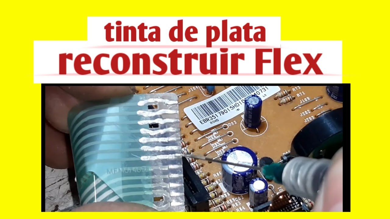 como arreglar Flex de microondas ( tinta de plata )