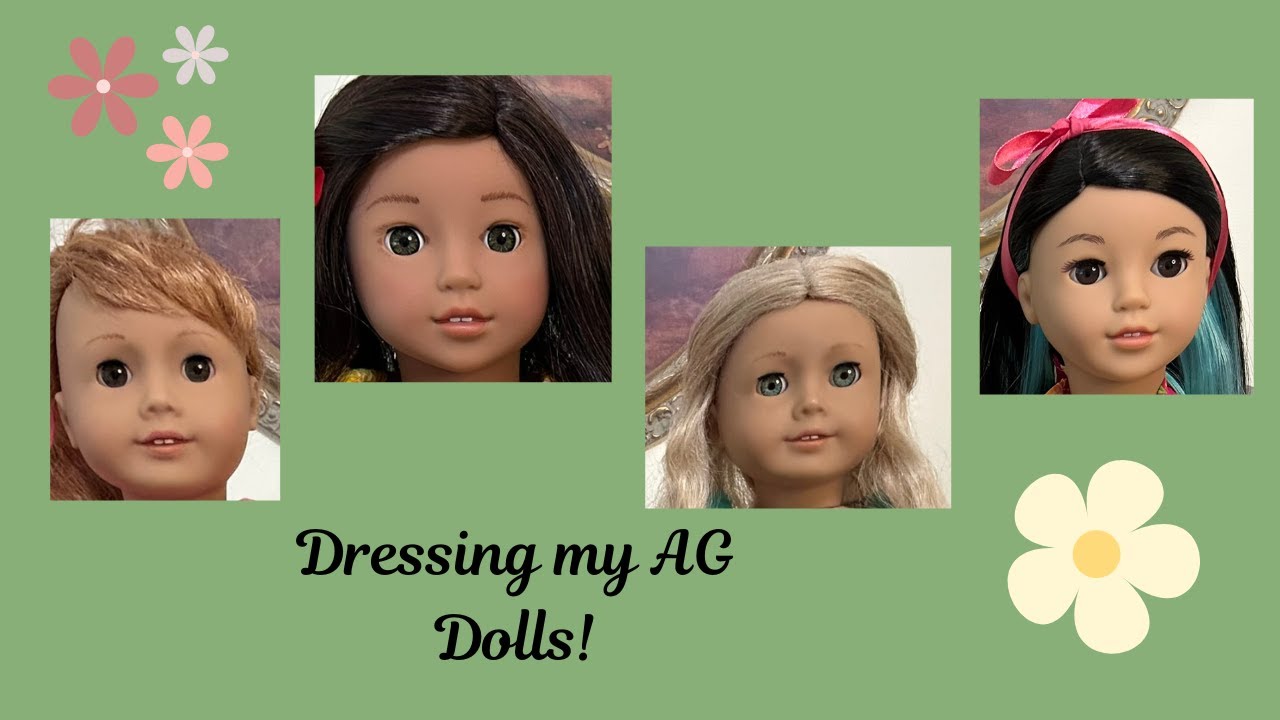 Dressing my American Girl dolls in clothing from my recent haul!
