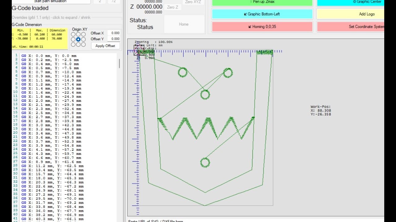 Arduino embroidery project | Tajima dst file reading system | Tajima dst to Gcode convert|CNC sewing
