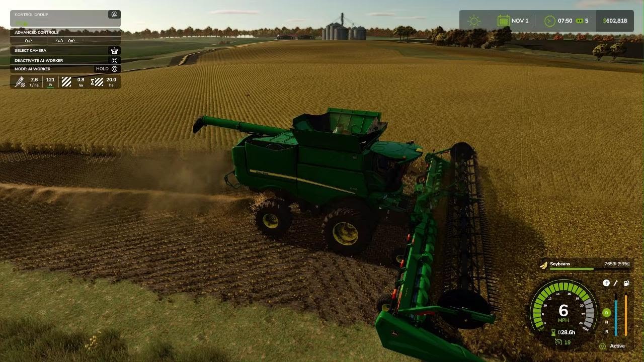 Alma Missouri Soybean Harvesting