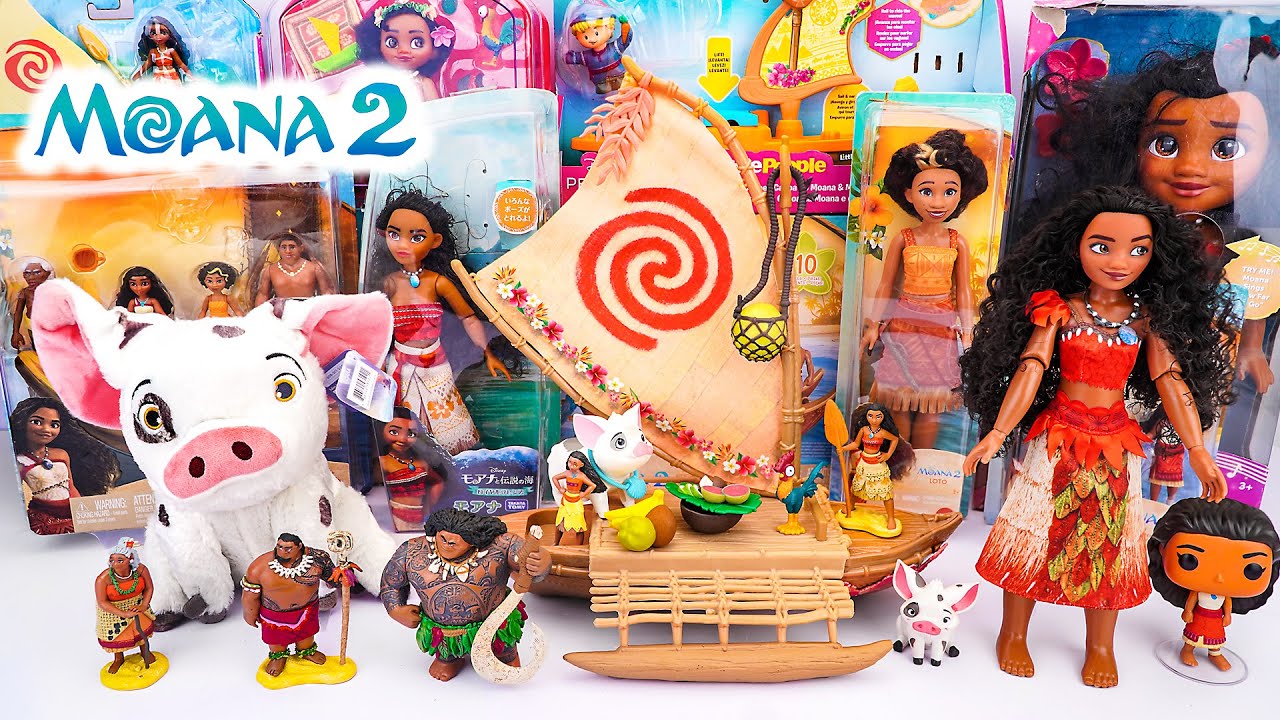 Unboxing Disney Moana 2 Toys Collection | Review Disney Moana Classic Doll Ocean Adventure Playset