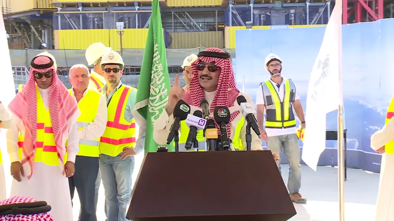 الأمير الوليد بن طلال يعقد مؤتمراً صحفياً في موقع برج المملكة الذي يبلغ ارتفاعه اكثر من ١٠٠٠ متر H