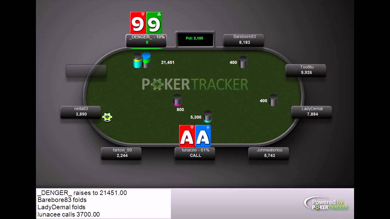PokerTracker Playback - 888 Poker Hand 