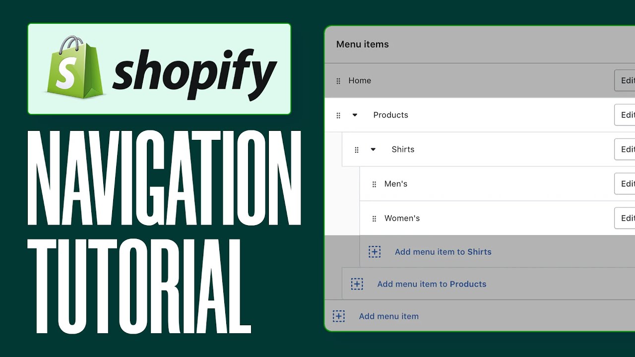 How to Set up Navigation Menu on Shopify 2026 (Step by Step) | Shopify Navigation Tutorial