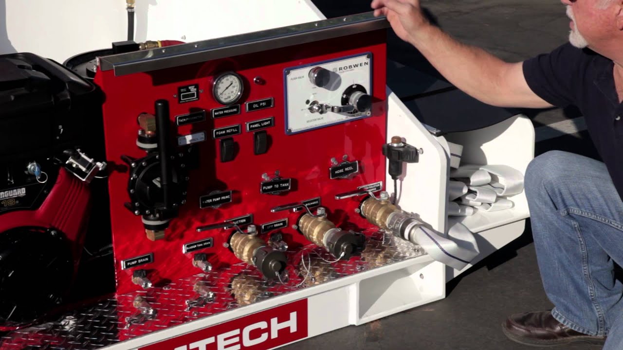 MTECH 300 Gallon Firefighting Skid System