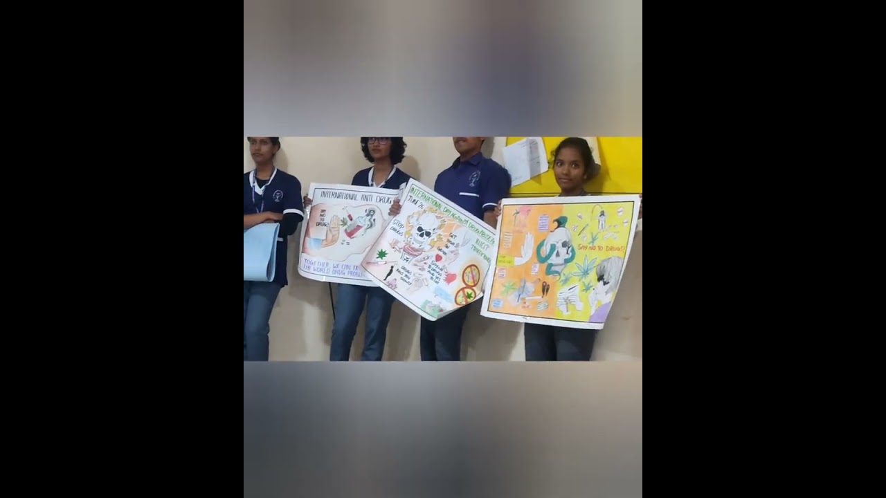Poster Presentation on Anti drug day at Suyog College