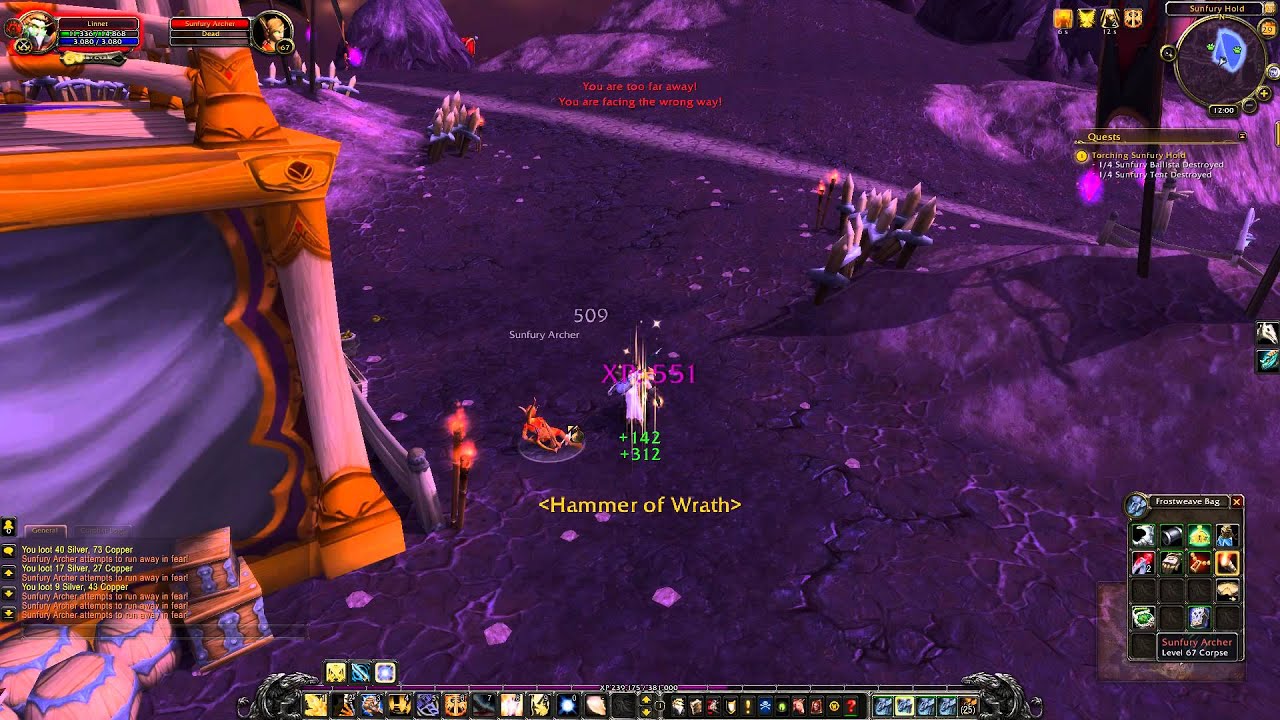 Torching Sunfury Hold Quest Playthrough - Netherstorm
