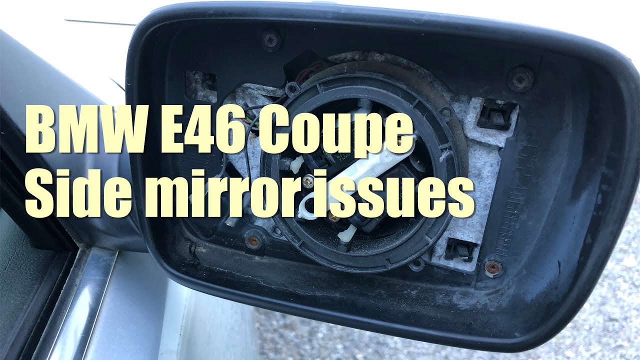 BMW E46 3-series Coupe side mirror glass removal (and readhesion)