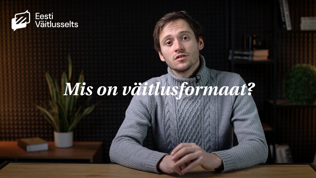 &Otilde;ppevideo: mis on v&auml;itlusformaat?