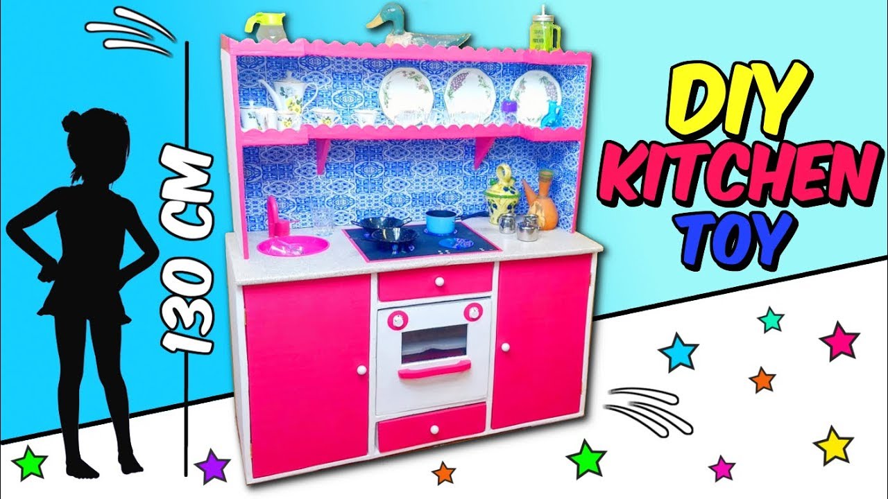 DIY KITCHEN TOY step by step with recycled cardboard boxes - Mr. DIY