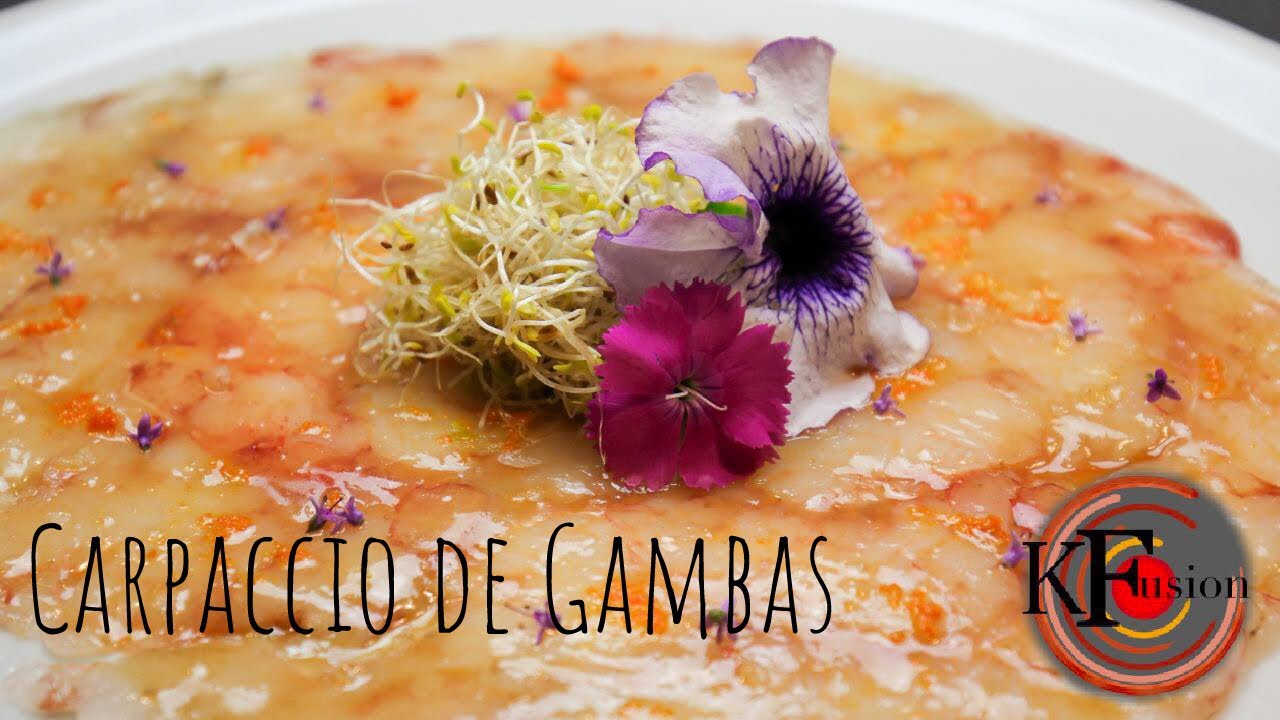 Como hacer carpaccio de gambas [comida mediterránea] *facil*