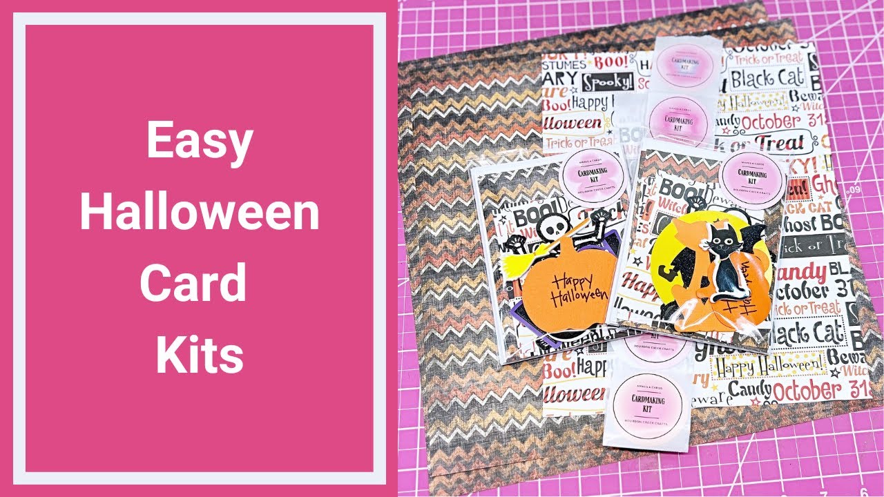 Halloween Card Kit Making Process - Easy Stash Busting Idea for Craft Shows or Gifts!