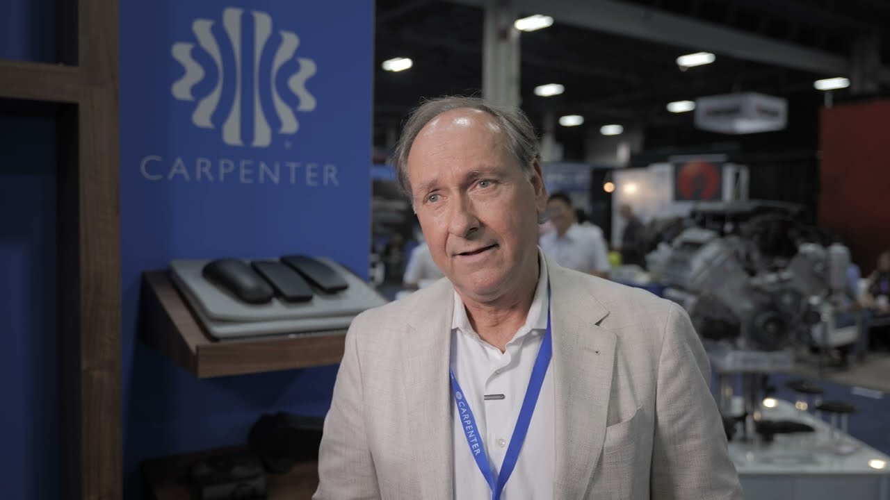 Carpenter's Senior Vice President, Michael Faus, speaks to the Foam Expo team