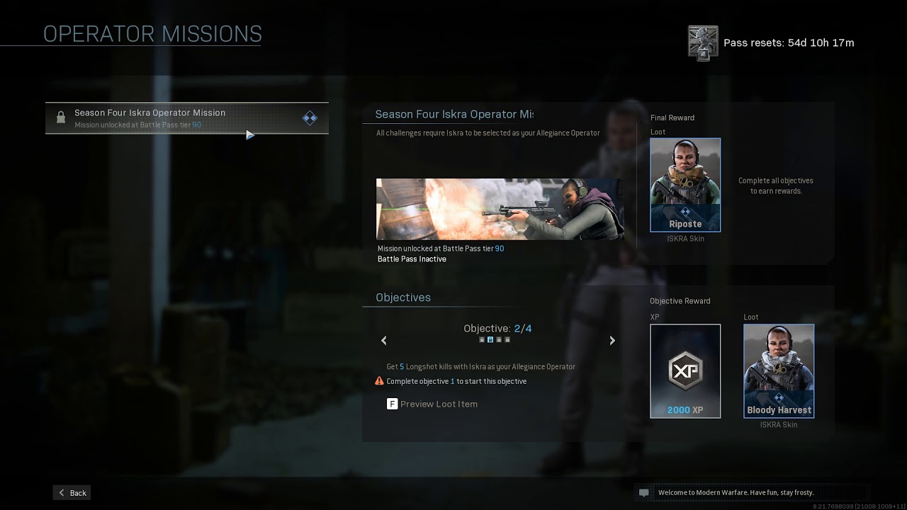 NEW Iskra skins - Bloody Harvest - Riposte - Call of Duty  Modern Warfare