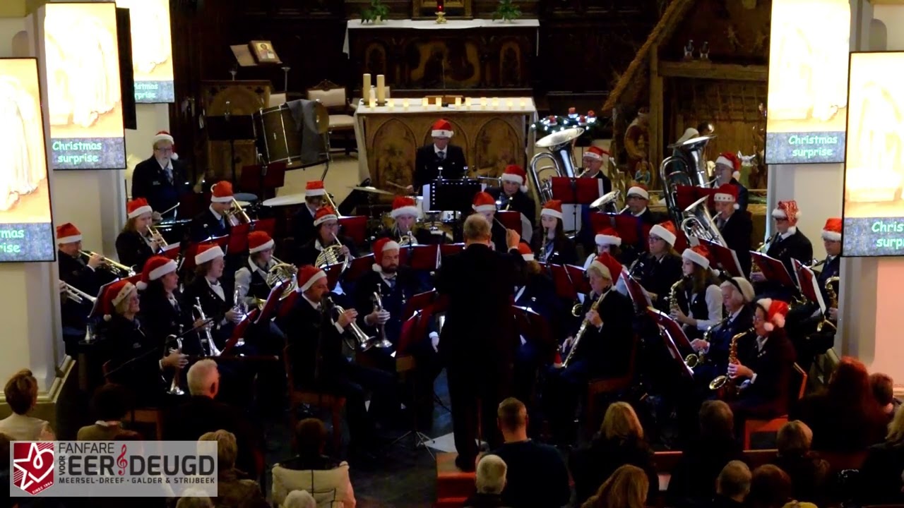 Christmas surprise performed by the Fanfare voor Eer en Deugd