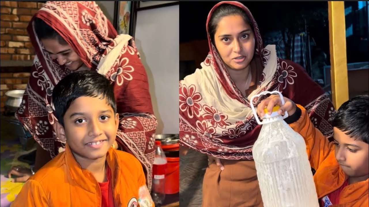 বোতল থেকে প্রতিদিন আপনাদের ভাবি এভাবেই দুধ বের করে।Mohammad Alam Hasan