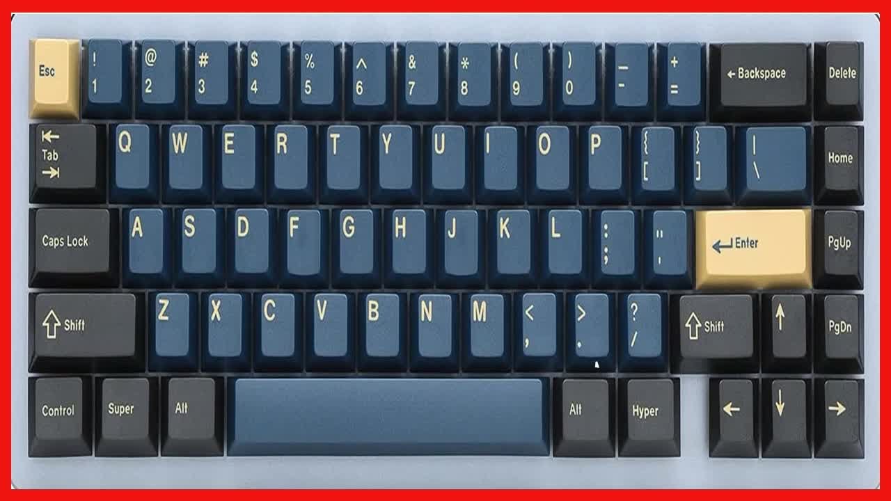 DROP GMK Redsuns Blue Samurai Custom Mechanical Keyboard Keycap Set - 153-keys, Doubleshot, Cherry