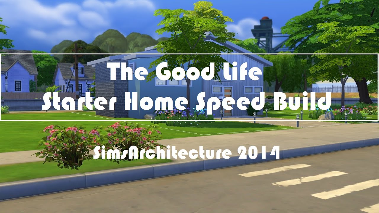 The Sims 4 - The Good Life - Starter Home Speed Build [SimsArchitecture]