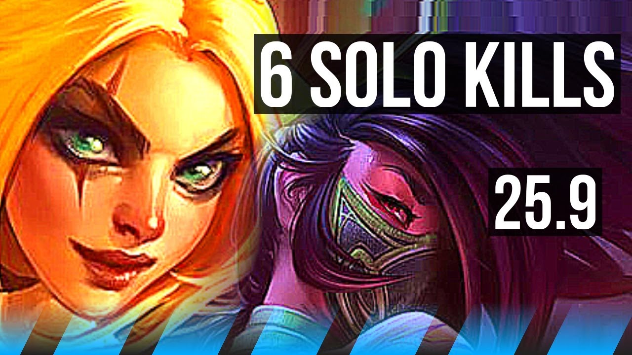 KATARINA vs AKALI (MID) | 6 solo kills, 16/3/12, Legendary | EUW Grandmaster | 25.9