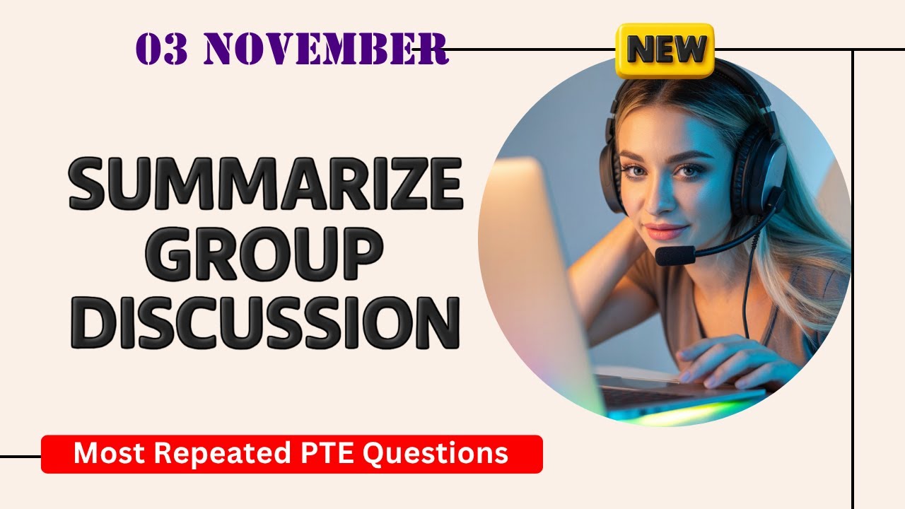 Summarize Group Discussion PTE Speaking | Timer and Answers | Real Exam Questions OCTOBER 2025