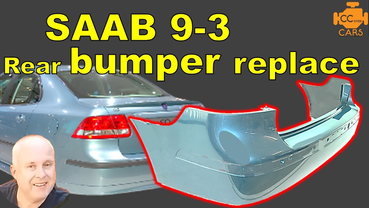 Saab 9-3 Rear Bumper Replacement | Crash damage
