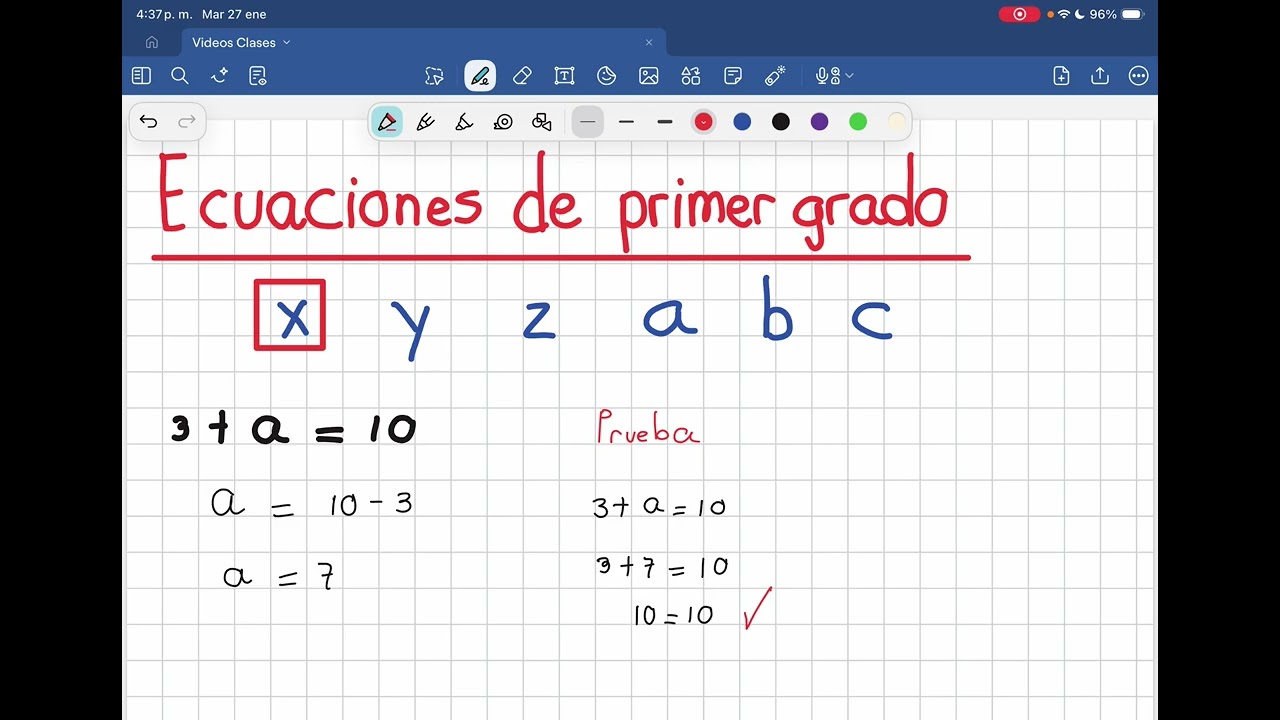 ECUACIONES de PRIMER GRADO: Lo MÁS FÁCIL del MUNDO