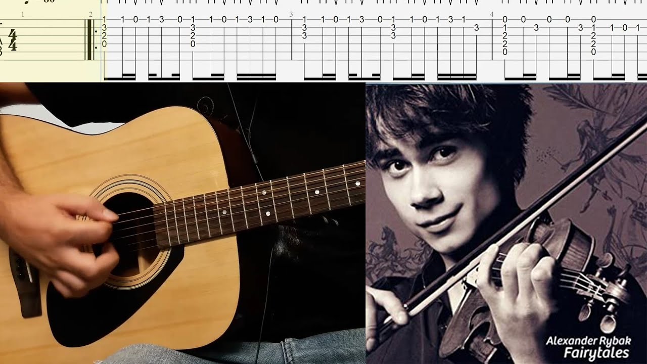 Alexander Rybak - Fairytale Acoustic Guitar Chords And Melody With Tabs