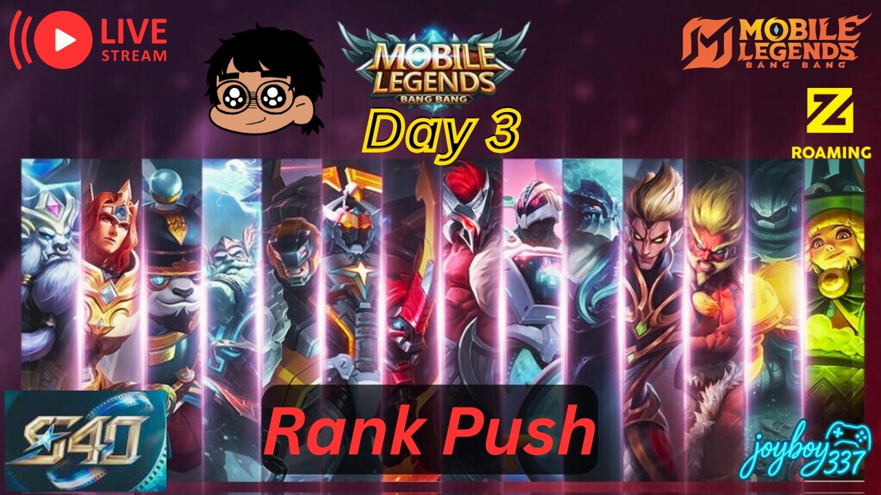 🔴 BACK AFTER QUITTING & DELETING MLBB! Day 3 Solo Rank Push Season 40 | Adapting to Randoms 🧠