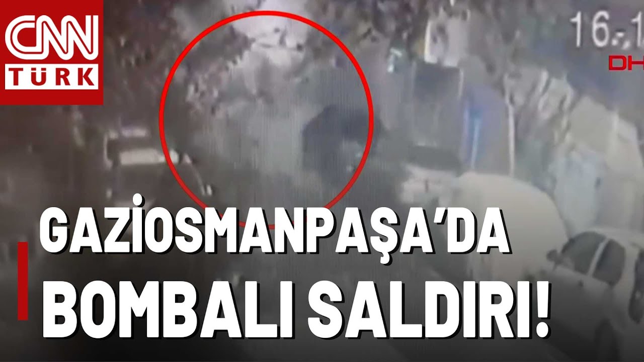 Gaziosmanpaşa'da Bombalı Saldırı! Apartman Önüne Bırakılan El Yapımı Bomba Böyle Patladı...