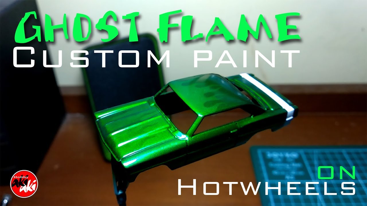 HOW TO : GHOST FLAME CUSTOM PAINT ON HOTWHEELS