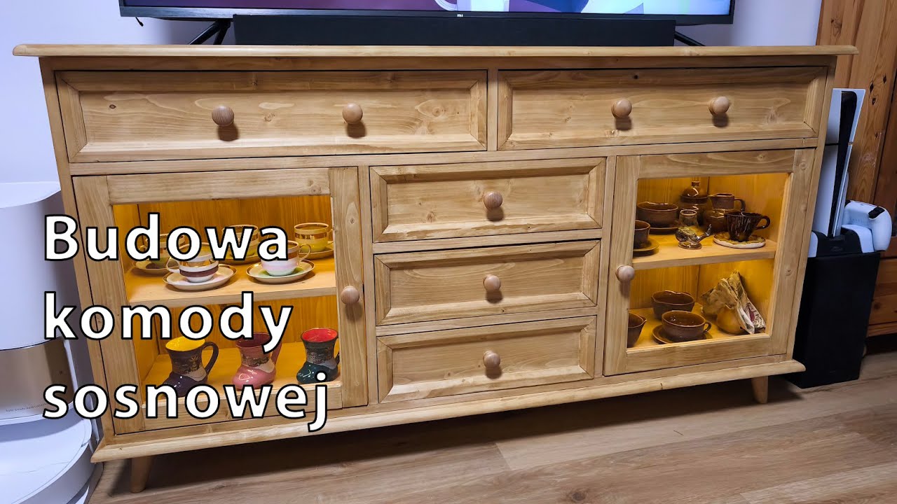 Budowa komody sosnowej