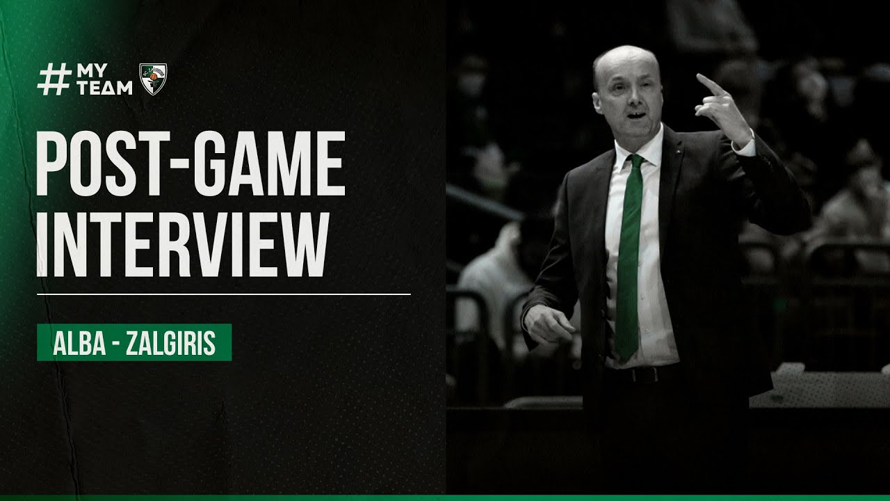 Coach Zdovc discusses the game in Berlin