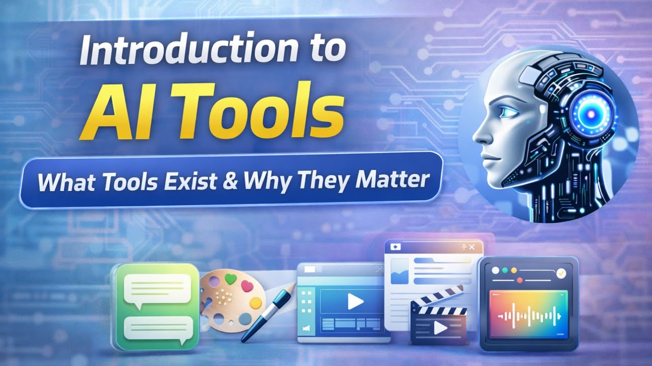 Introduction to AI Tools | What Tools Exist & Why They Matter (Beginner Guide)