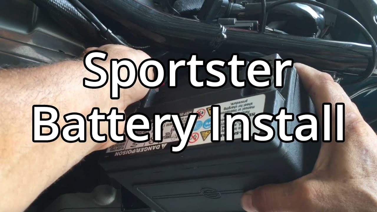 Как установить аккумулятор на Harley Davidson Sportster