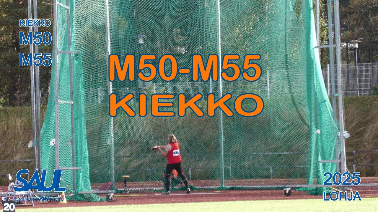 SAUL Heitto-5-ottelun SM-kilpailut: M50-M55 KIEKKO