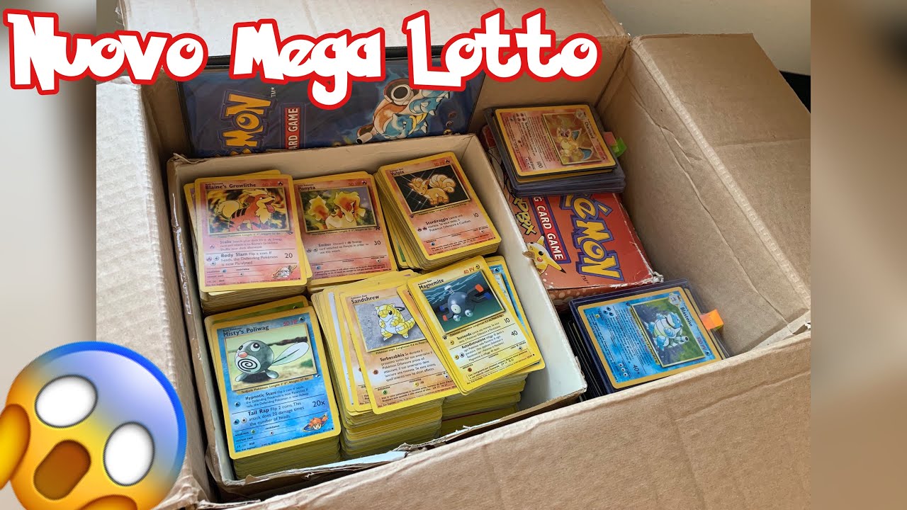 Uno Scatolone di Carte Pokemon Wizard ! Nuovo MEGA LOTTO con TANTISSIME HOLO e RARE