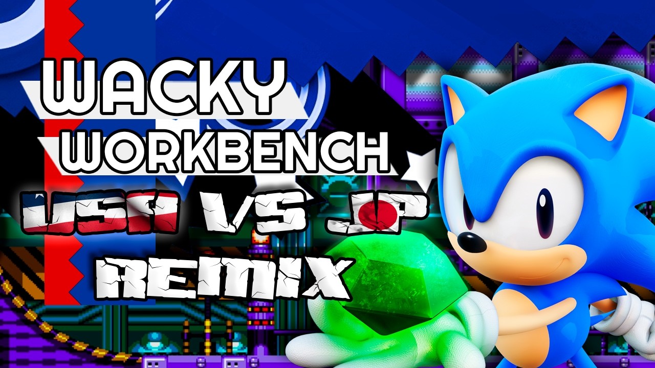 Wacky Workbench US vs JP REMIX Mash-UP | Sonic CD |