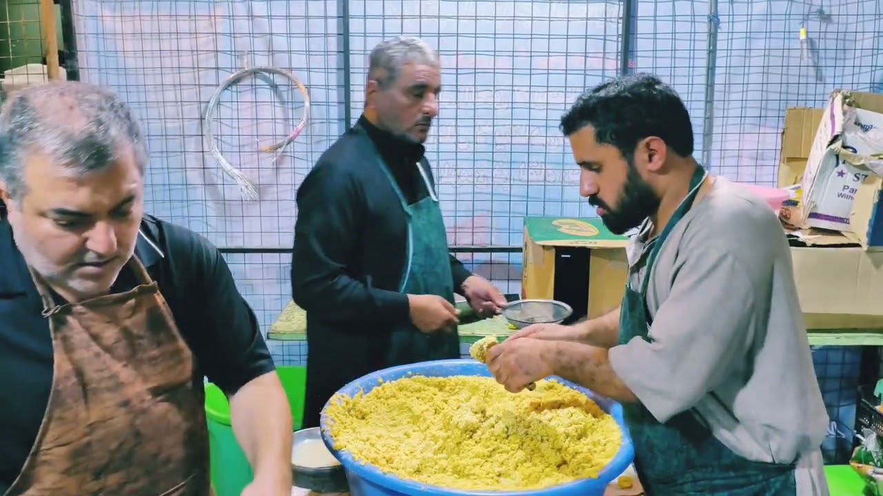 موكب أحباب الحسين الخدمي كربلاء المقدسة زيارة الأربعين  اليوم الثامن من الخدمة 
