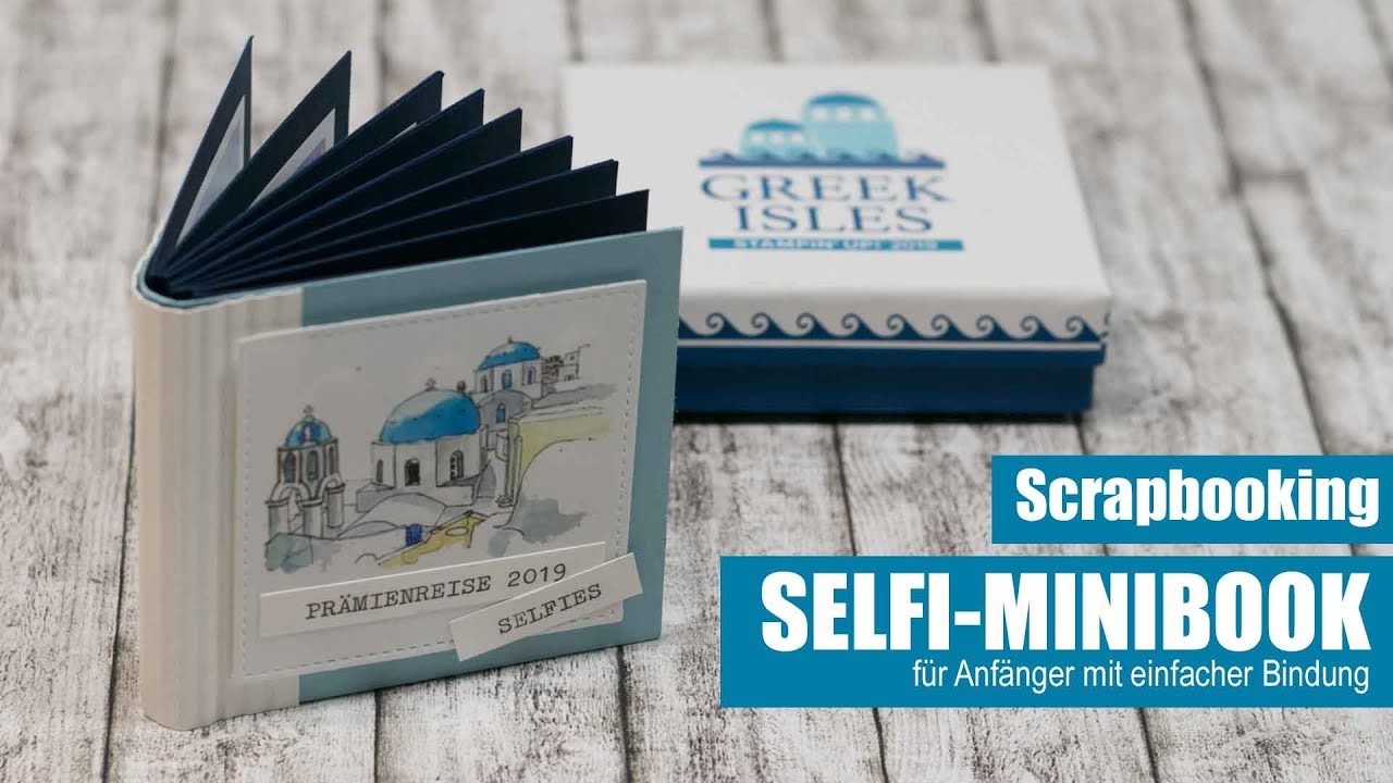 Minibook für eine Schachtel | einfache Bindung | Urlaubserinnerungen | Scrapbooking | Stampin' UPp!