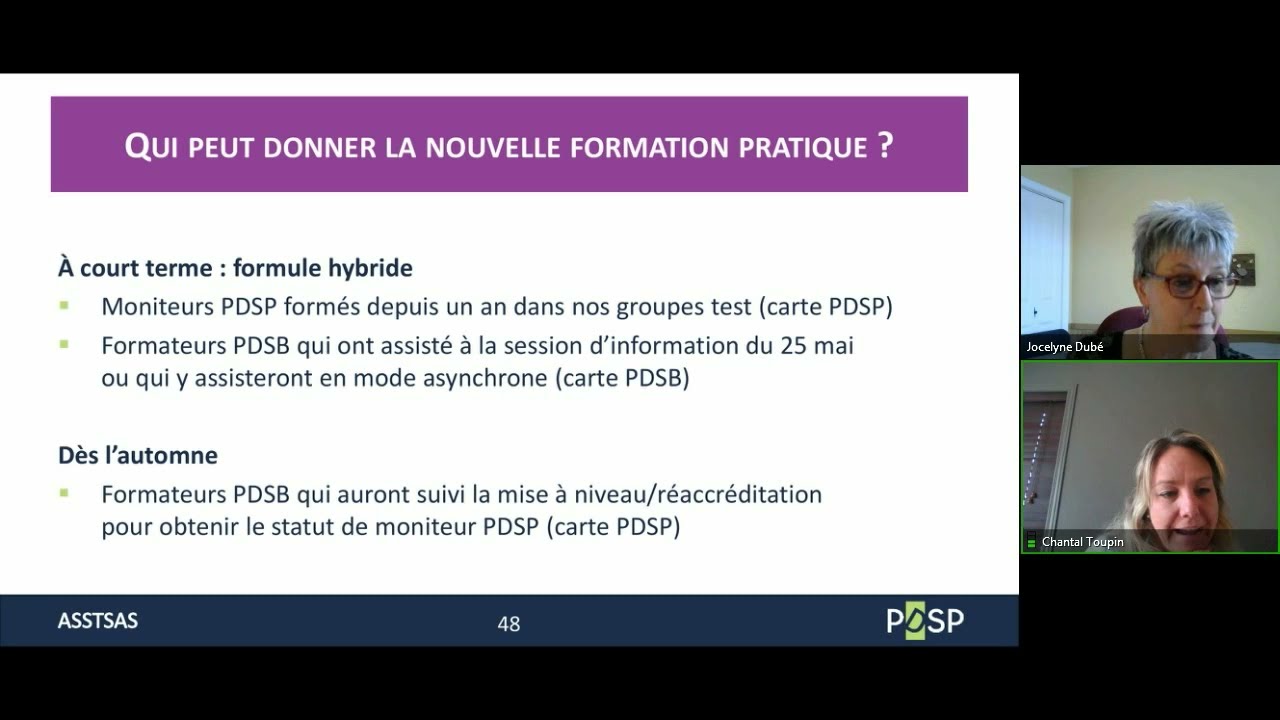 La gestion du programme de formation PDSP en établissement (Gestionnaires du réseau) [2021-011]