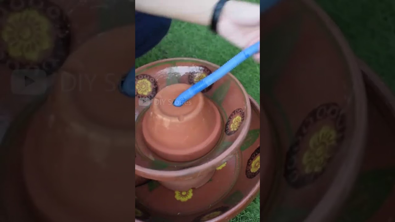 Quick & Easy DIY Fountain using Terracotta #diyfountain #diyprojects